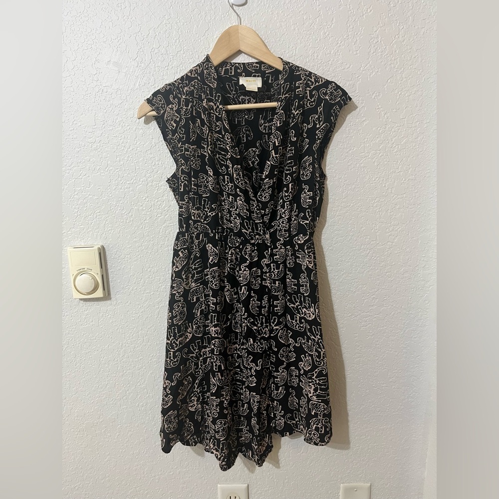 Anthropologie Maeve Elephant Noronha Faux Wrap Size XSmallP
